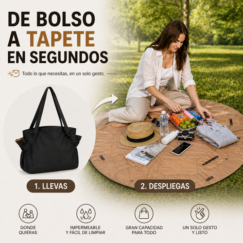 Valliora Plim™ Bolso Tapete 2 en 1